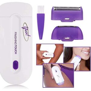Finishing Touch Electric Hair Remover – Portable Rechargeable Razor for Smooth & Painless Hair Removal with Dual-Blade System