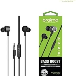 Oraimo Earphone oraimo OEP-E37 Dark Chrome, Wired
