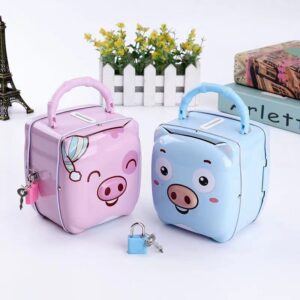 Share this product Cute Piggy-shaped Safe With Iron Lock For Kids - Piggy Ball